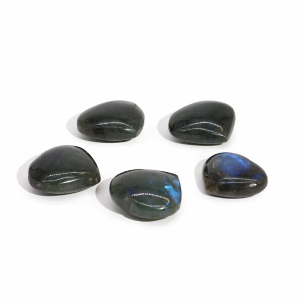 Madagascar Labradorite Hearts Stone (approx 25gm 40mm) - Image 2