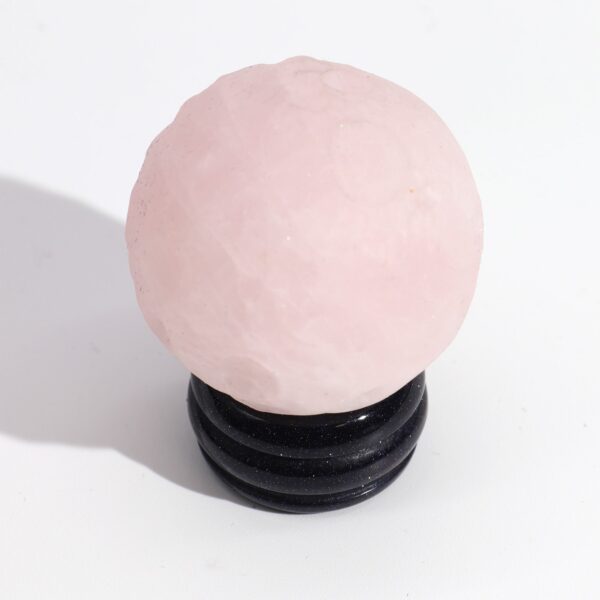 Rose Quartz Planet on a Sola Goldstone Stand (VENUS) - Image 2