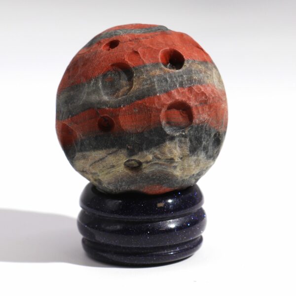 Red Jasper Planet on a Sola Goldstone Stand (MARS) - Image 7