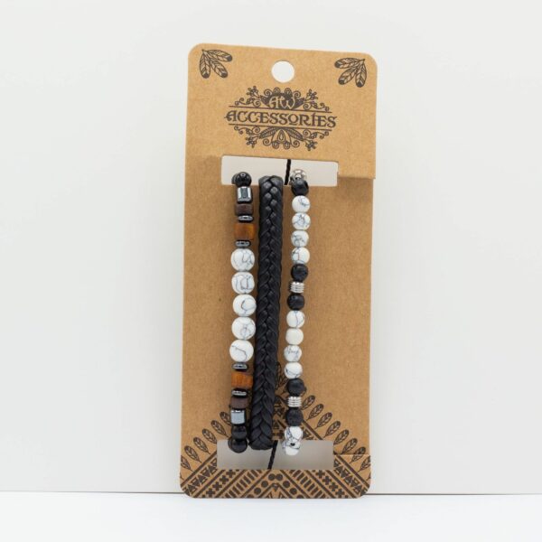 Mens Premium Bracelet Sets - City Slicker Blacks (asst) - Image 5
