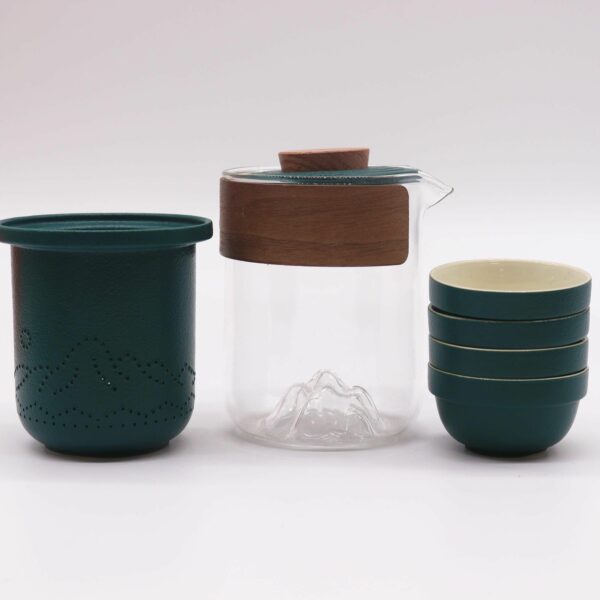 Travel Mountain Teapot Set - Four Friends - Travel Pack - Image 3