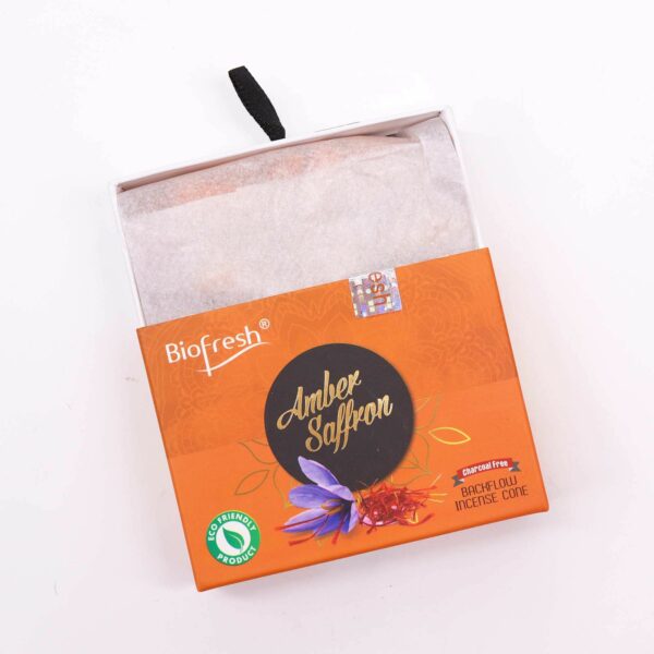 Biofresh Backflow Incense Cones - Amber Safron - Image 2