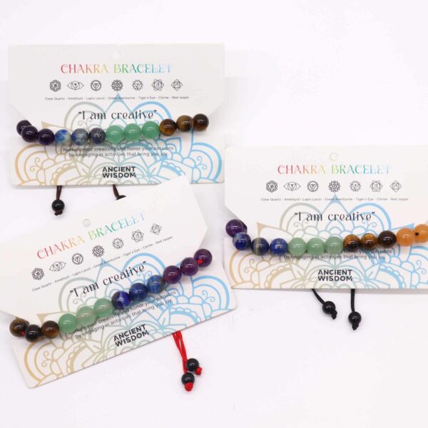 Chakra String Bracelet - 21 Stones - Image 2