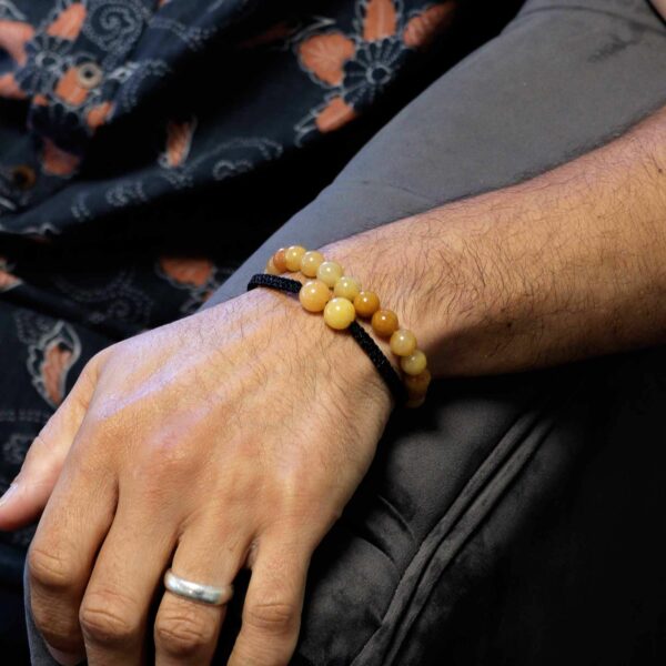 Gemstone Double Power Bracelets- Yellow Aventurine - Image 2