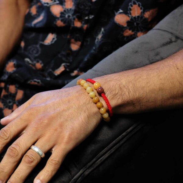 Gemstone Double Power Bracelets- Yellow Aventurine - Image 4