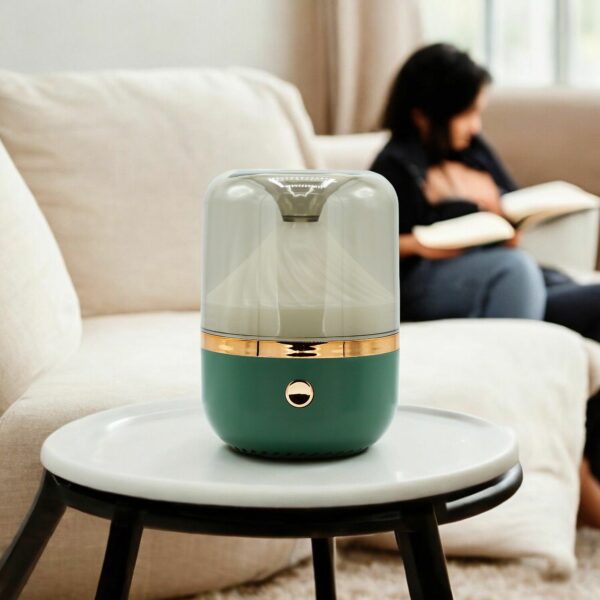 Urban Aroma Diffuser Green & Bronze - USB - Colour Change - Image 4