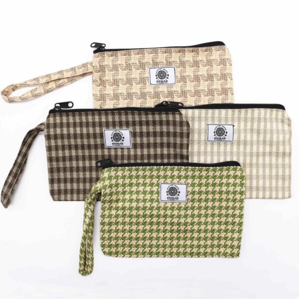 Soft & Natural Handy Gift Pouches & Loop - (assorted materials) -20x13cm - Image 3