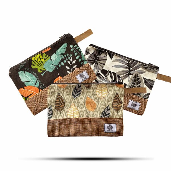 Large Luxury Tropical Pouches - (assorted designs) - 26x17cm