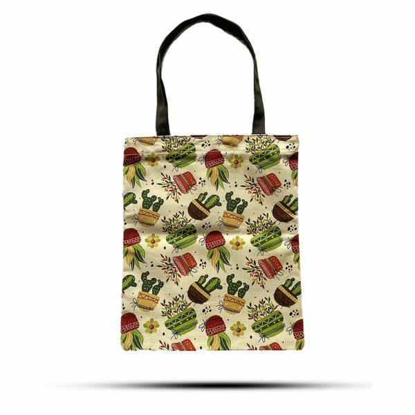 Classic Tote Zipper Bag (Caktus Motiff) 40x34cm