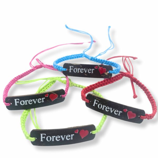Handmade Friendship Bracelets - Friends Coconut Print (asst) - Image 3