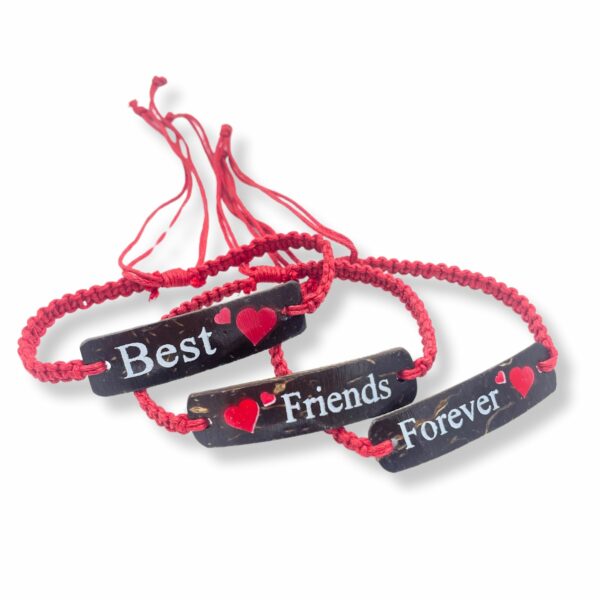 Handmade Friendship Bracelets - Friends Coconut Print (asst) - Image 8