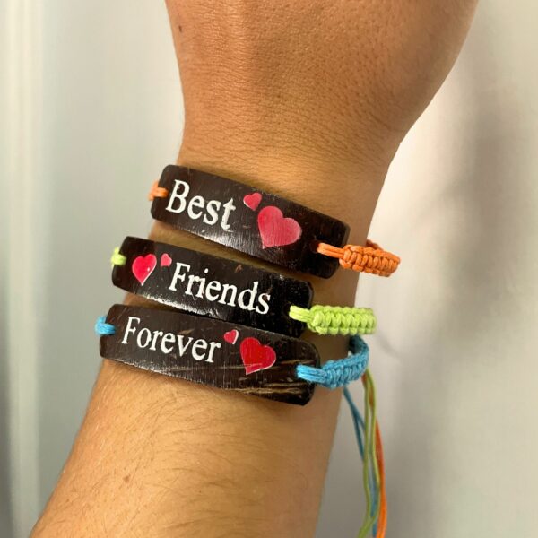 Handmade Friendship Bracelets - Friends Coconut Print (asst) - Image 9