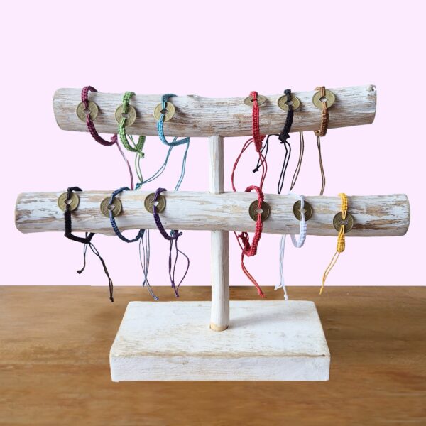 Handmade Friendship Bracelets - Lucky Friends Feng Shui Coin (asst) - Image 2