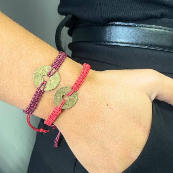 Handmade Friendship Bracelets - Lucky Friends Feng Shui Coin (asst) - Image 4