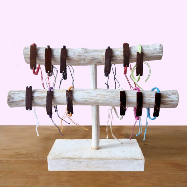 Handmade Friendship Bracelets - Unprinted Custom ready Coconut (asst) - Image 2