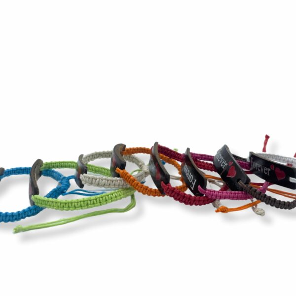 Handmade Friendship Bracelets - Unprinted Custom ready Coconut (asst) - Image 3