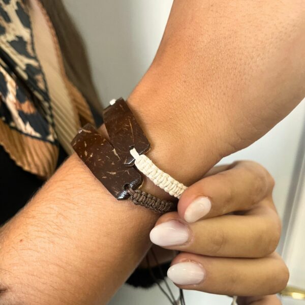 Handmade Friendship Bracelets - Unprinted Custom ready Coconut (asst) - Image 4