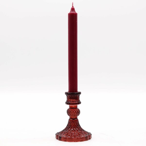 Vintage Dinner Candle Holder - Vampire Red - Image 2