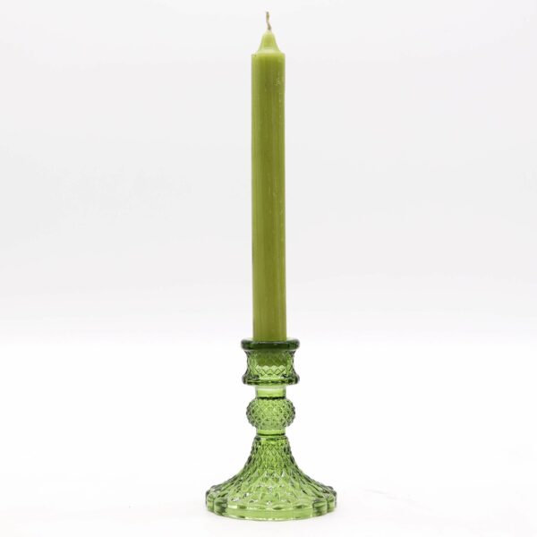Vintage Dinner Candle Holder - Garden Jade - Image 2