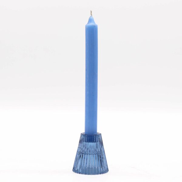 Flip Dinner Candle / Tealight Holder - Royal Blue - Image 2