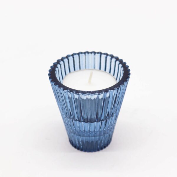 Flip Dinner Candle / Tealight Holder - Royal Blue - Image 3
