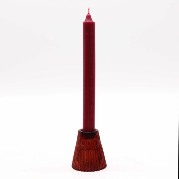Flip Dinner Candle / Tealight Holder - Vampire Red - Image 2