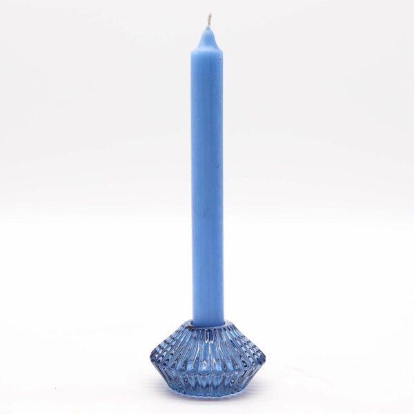 Flower Flip Dinner Candle / Tealight Holder - Royal Blue - Image 2