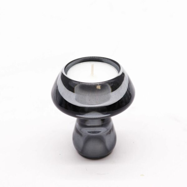 Mushroom Flip Dinner Candle / Tealight Holder - Midnight Grey - Image 3