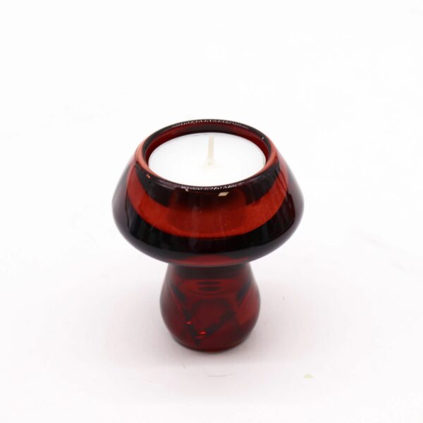 Mushroom Flip Dinner Candle / Tealight Holder - Vampire Red - Image 3