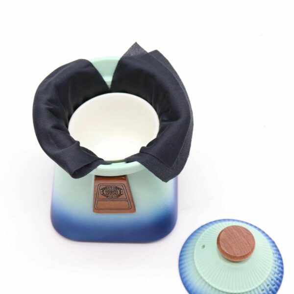 Temple Teapot Set & Three Cups - Blue Heaven - Image 2
