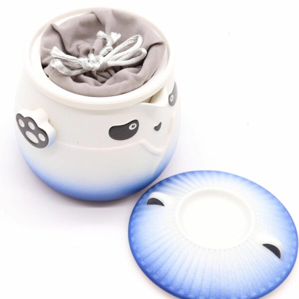 Panda Teapot Set & Three Cups - Sky Blue - Image 2