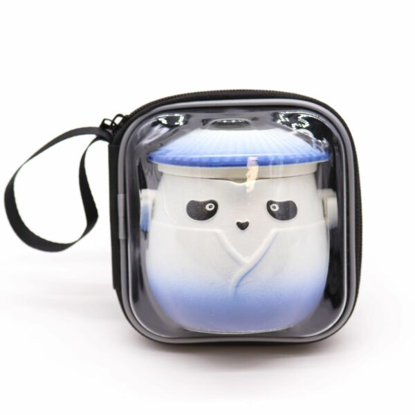 Panda Teapot Set & Three Cups - Sky Blue - Image 5