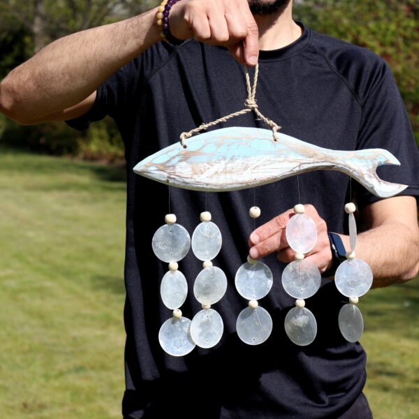 Bluewash Fish Carving and Natural Copis Drop - Image 4