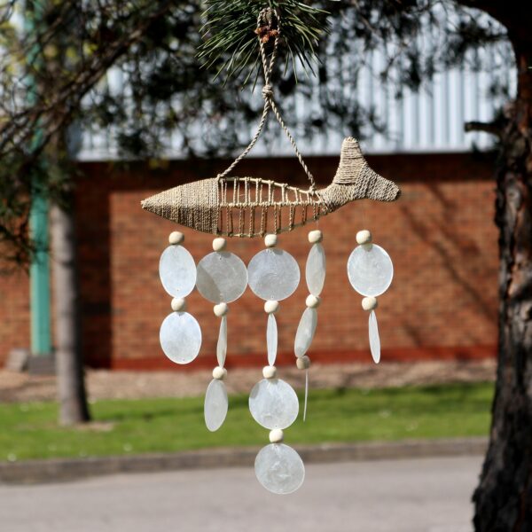 String Fish and Natural Copis Drop - Image 2