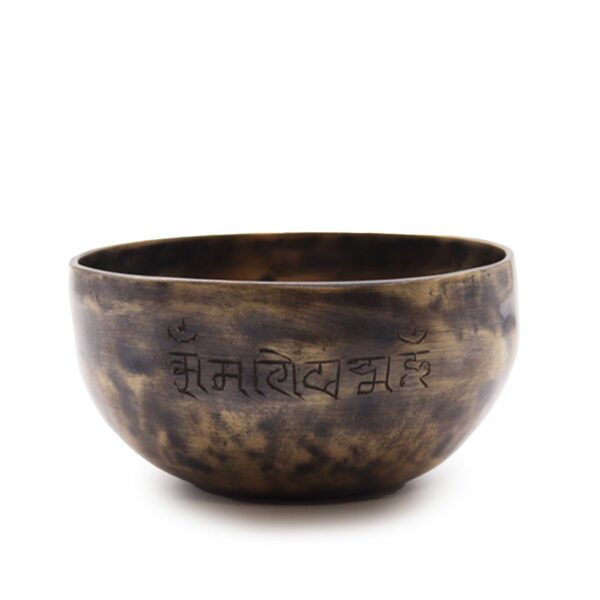 Small Indian Moon Phase Singing Bowl - (approx 550g) - 13cm - Image 3