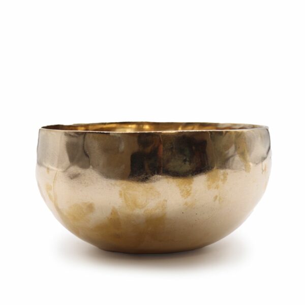 Large Shining Bell-Metal Handmade Singing Bowl (approx 850g) - 17cm - Image 5
