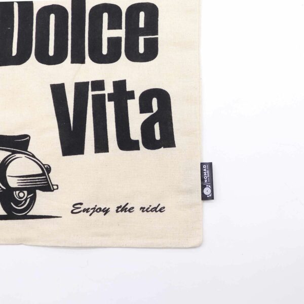 Iconic Basic Tote Bag - La Dolce Vita - Natural 4oz - Image 2