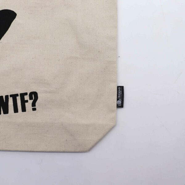 Iconic Classic Tote Bag - Black Cat - Natural 10oz - Image 2