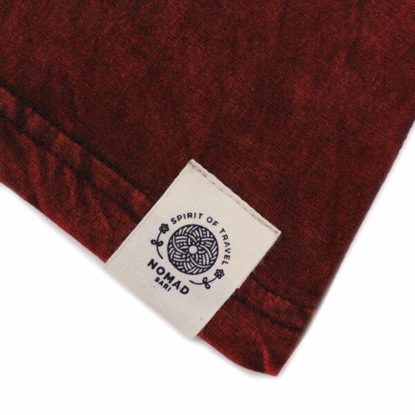 Small Stone Washed T-Shirt - Mandala - Maroon - Image 2