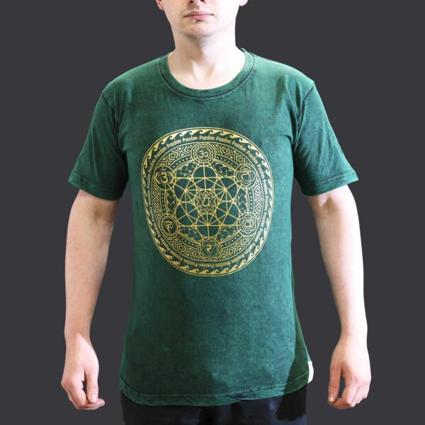 Small Stone Washed T-Shirt - Chakra - Green - Image 2