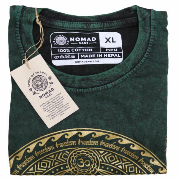 XLarge Stone Washed T-Shirt - Chakra - Green - Image 2
