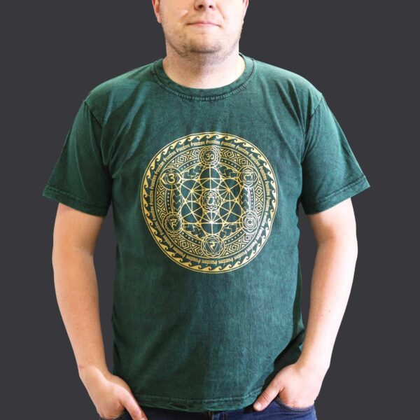 XLarge Stone Washed T-Shirt - Chakra - Green - Image 3