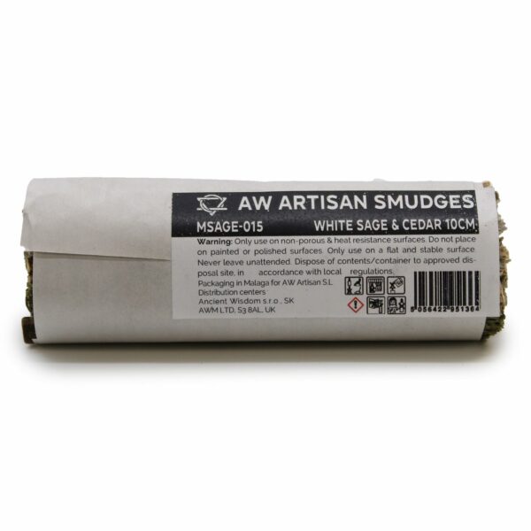Smudge Stick - White Sage & Cedar 10cm - Image 3