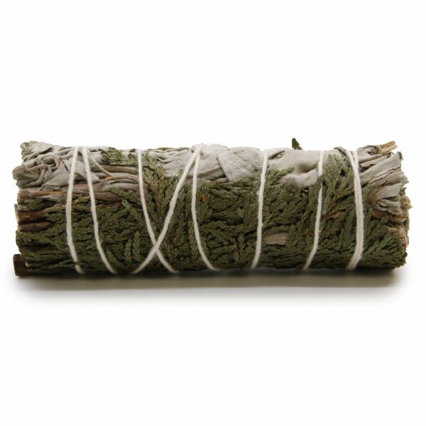 Smudge Stick - White Sage & Cedar 10cm - Image 4