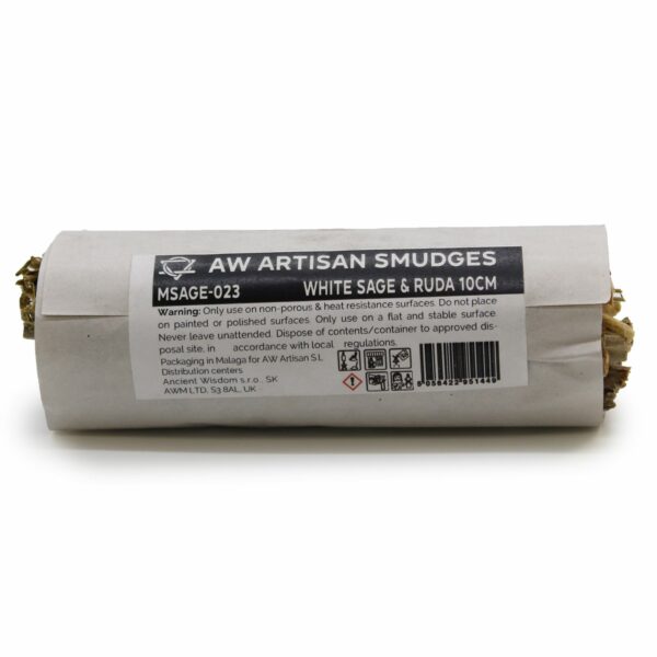 Smudge Stick - White Sage & Ruda 10cm - Image 3