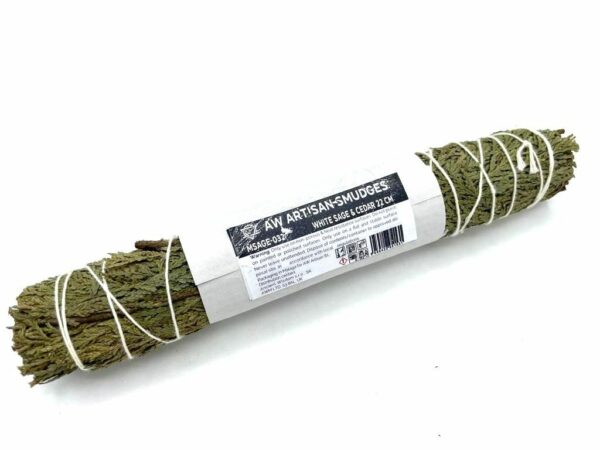 Smudge Stick - White Sage & Cedar 22 cm - Image 2