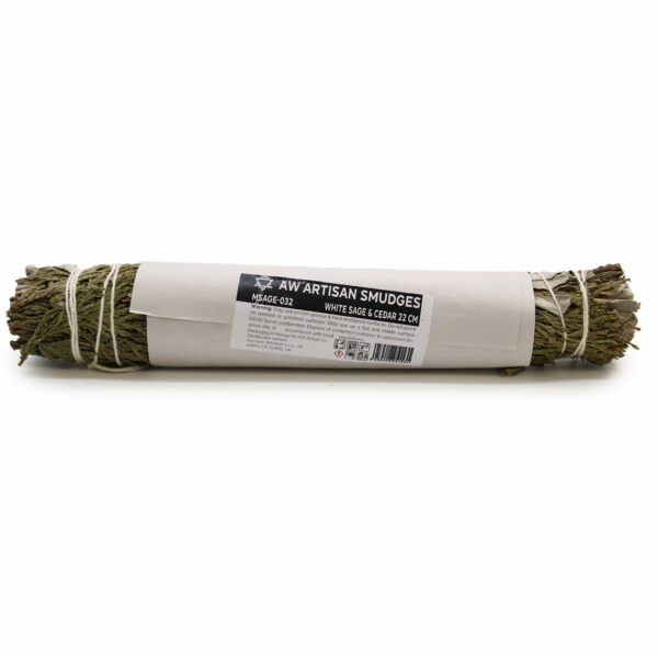 Smudge Stick - White Sage & Cedar 22 cm - Image 3