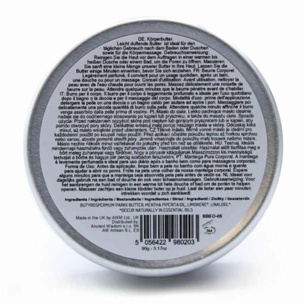 Aromatherapy Shea Body Butter 90g - Peppermint - Image 4