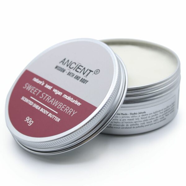 Scented Shea Body Butter 90g - Sweet Strawberry - Image 3