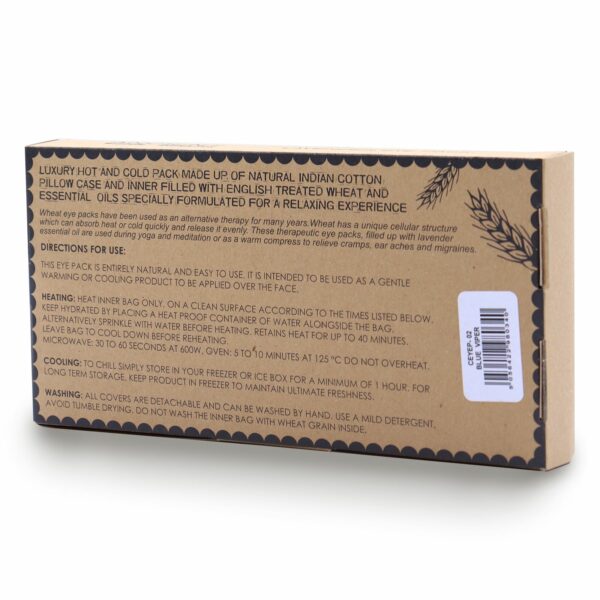 Lavender Natural Cotton and Juco Eye Pillow in Gift Box - Blue Viper - Image 4